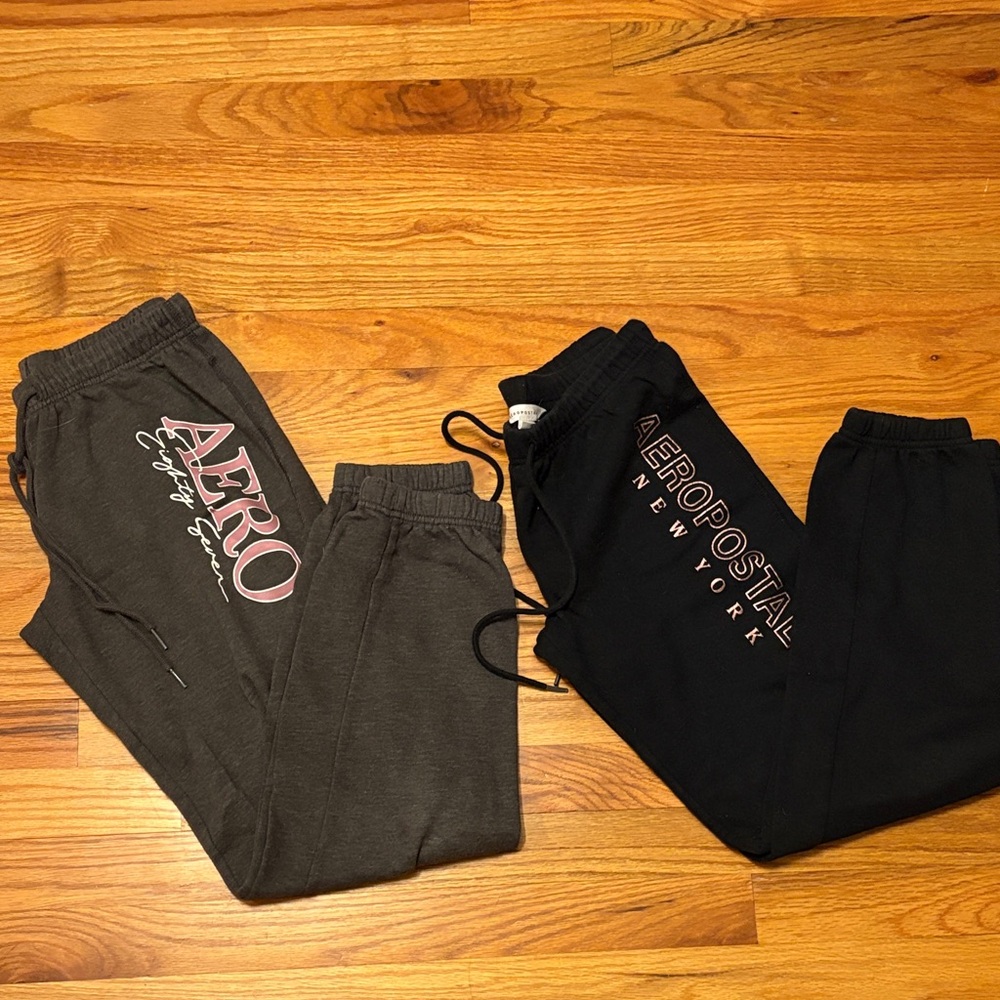 Aeropostale Kids Joggers - Charcoal and Black